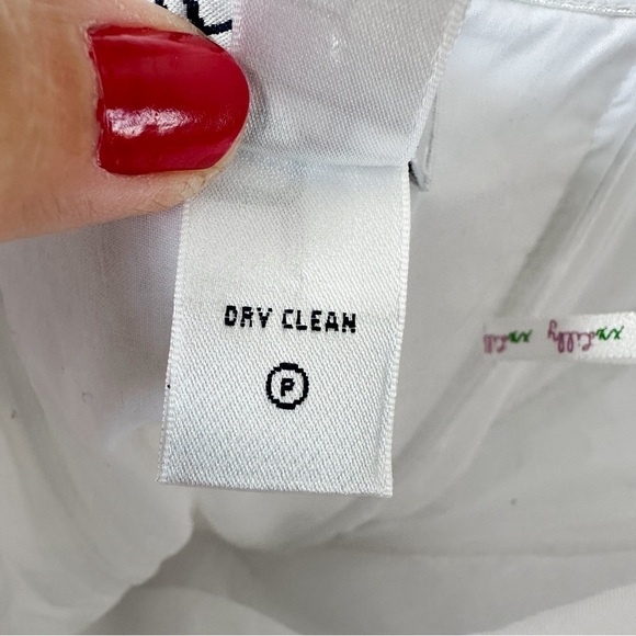 Lilly Pulitzer White Eyelet Lace Tiered Strapless Dress Size 14 Bridal Midi - Picture 9 of 9